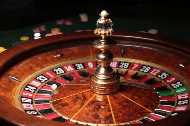 American Roulette wheel and betting layout